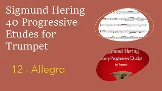 Sigmund Hering 40 Progressive Etudes for Trumpet - 12 Allegro