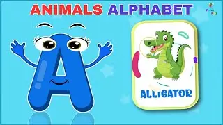 Learn Animal Alphabet A to Z  with Animals! | ABC Animals Flashcards for Toddlers