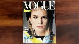 Vogue January 1984 Jackie Adams | ASMR Magazine Flip Through