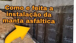 Como é feita aplicação da manta asfáltica.