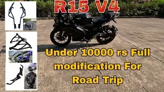 R15 V4 cheapest modification under 10000 rs for road trip