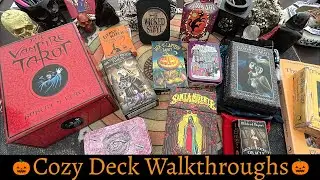 My Halloween Tarot & Oracle Deck Collection | Gentle Cozy Walkthrough