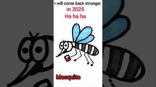 How to draw a mosquito  #shorts #mosquito