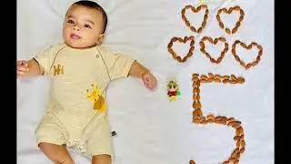5 months baby photoshoot ideas at home | baby photoshoot ideas