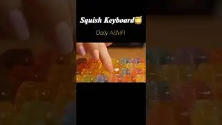 [Ai ASMR]Jelly Keyboard 🍬 Squishy Sounds #Satisfying