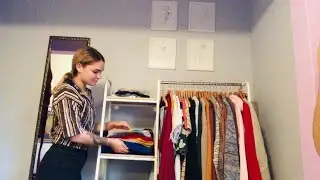 MINIMALIST GOES ON SHOPPING SPREE?!? THRIFT HAUL CLOSET REVAMP (plus a lil house tour)