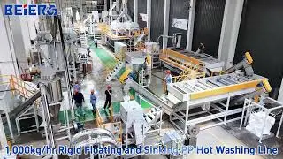 BEIER PP、PE caps lable flakes washing line  selina@beierpm.com
