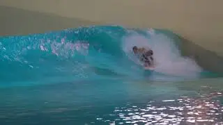 Night surfing: Barrels and Turns at Wave Park, South Korea
