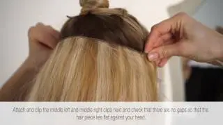 How To Apply Your Gold Class Clip In Hair Piece