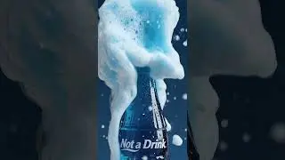 💙 Unbelievable Blue Soda Eruption in Ultra Slow Motion (4K) 🌋💧#satisfying #aivideo