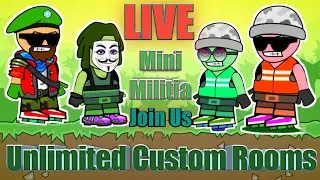 Mini Militia Gameplay ! Live Stream ! Custom Rooms ! Join !#DoodleArmy #GamingVillaz