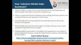 global isobutene market