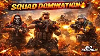 FREE FIRE SQUAD RANK PUSH 🔥 Insane Team Gameplay & Clutch Moments | SID GAMING 35