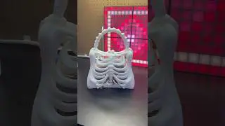 3D PRINTED HAND BAG! #cool3dprints #3dprinting #3dprintlife #3dprinted #3dprinter #bones #asmr #diy