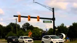 4 Section yellow flashing arrow left turn signal