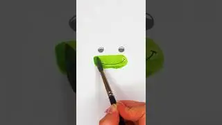 🐸 Let's Draw a Frog! Easy Painting Tutorial for Beginners 🖌️ #kids #drawing #easy #shorts