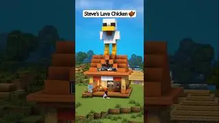Steve's Lava Chicken 🐔 #minecraft