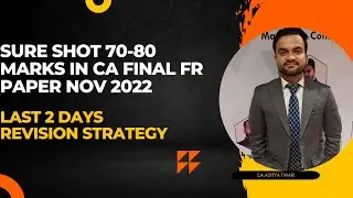 Sure Shot Exemption in FR Nov 2022 |LAST 1.5days Revision Strategy#nov2022#ca#youtubeshorts #caexams