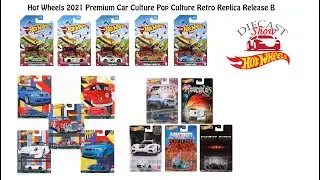 Release Show 14 Hot Wheels 2021 Premium Car Culture Pop Culture Retro Replica Mix B German Auto