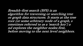 BFS and DFS