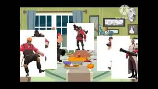 Tf2 episode: Blu team throws pumpkin pie at soldier's hat and gets grounded (Thanksgiving special)