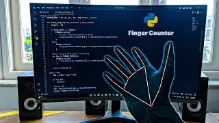 Hand Tracking & Finger Counting in Python | Coding ASMR
