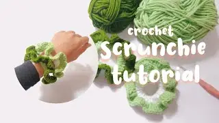 Tutorial Merajut Scrunchie | Crochet Scrunchie Tutorial (ENG Sub)