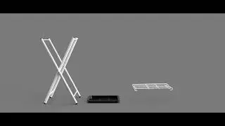 Jiugongge X-shaped drip tray umbrella stand