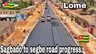 4k ride from sagbado to segbe Lomé Togo. Take a look at the road progress with me.