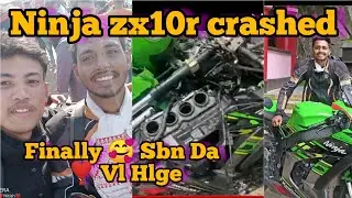 @Sbn vlog,Accident 😭🙏  ##Kawasaki Ninja zx10r 😰😰