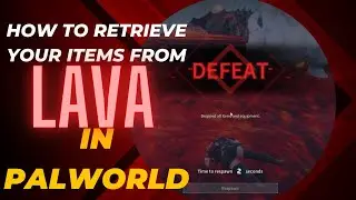 Items Stuck in Lava in palworld? Save yourself with this Easy trick, and get your items back fast!