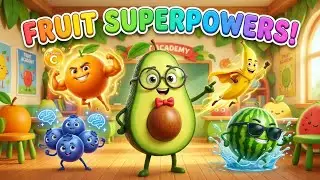 Unlock Your Fruit Superpowers 🍎💪 | Fun 3D Fruit Animation for Kids