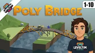 Das ist modern &ndash; einfach zur Fahne (Stern) und fertig!🚩  | Poly Bridge (Level: 1-10)  | LevelTim