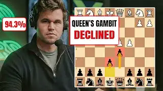 Magnus Carlsen Plays the Queen's Gambit Declined with 94 3% Accuracy!