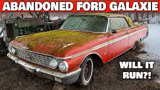 ABANDONED Ford Galaxie Parked 35 Years! Will It RUN AND DRIVE? | Satisfying Detailing Restoration!