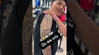 FAN SHOWS HIS GLO GANG TATTOO