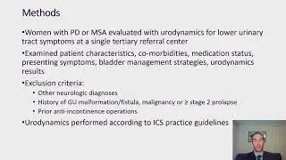 #105 Distinguishing Multiple System Atrophy from Parkinson&rsquo;s Disease in Women:  The Role of Urod...