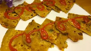स्वादिष्ट पैरी पैरी पराठा|| Peri peri paratha recipe| kids lunchbox recipe 