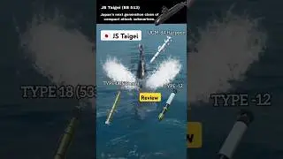 JS Taigei - Attack submarine | Review | Modern warships #Shorts