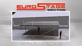 Amazing Hydraulic Mobile Stage - Time Lapse - Only 15 mins. Set Up Time!
