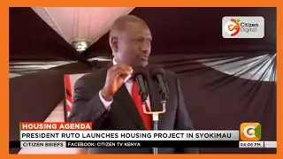 President Ruto launches housing project in Syokimau