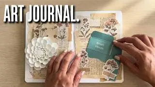 35 Minutes ASMR Art Journaling & Paper Collage | Calm Visual & Tactile Tingles, No Talking