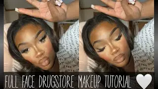 FULL COVERAGE DRUGSTORE SOFT GLAM MAKEUP TUTORIAL! 🤍 | Everything Under $20! Erica Danley
