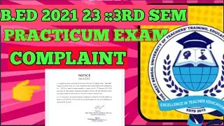 WBUTTEPA NEW NOTICE PUBLISHED/ B.ED 3RD SEM EXAM