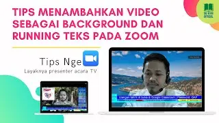 Menambahkan running teks dan video background pada zoom || Dengan Streamlabs OBS