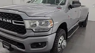 2022 RAM 3500 BIG HORN SAFETY TOW TECH LEVEL B DIESEL BILLET SILVER 4K WALKAROUND 16104Z