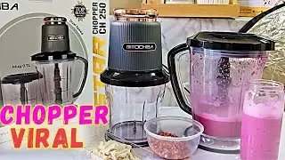 Cuma 5 Detik daging langsung halus? Review chopper mitochiba CH 250, Alat dapur viral bagus gak ya??