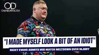 RICKY EVANS ADMITS MID MATCH MELTDOWN OVER INJURY 