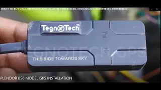 Splendor Plus GPS Tracker Installation with Engine Cut Off BS6 Motorcycle