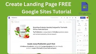 How to Make a Free Landing Page Website with Google Sites